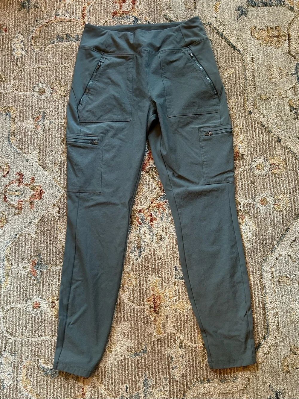 Athleta Zip-Front Joggers in Olive